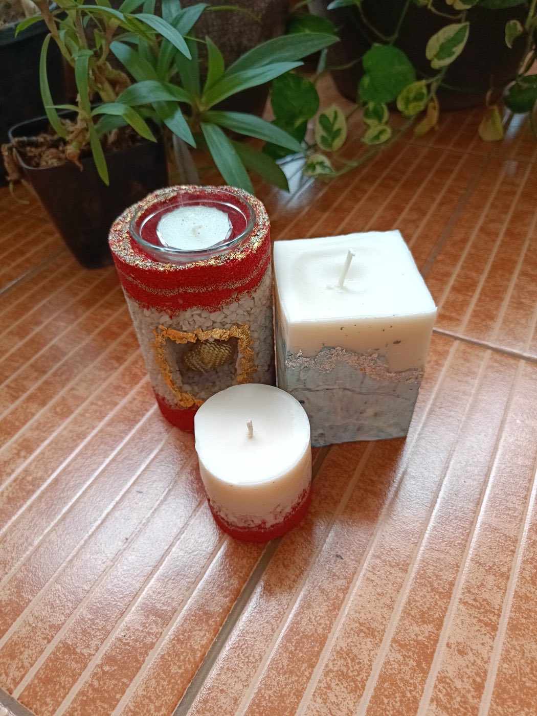 Premium concrete and stone candles from the Concrete & Stone Candle Masterclass
