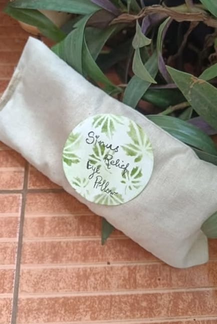 Herbal sinus-comfort eye pillow from the Natural Therapeutic Eye Pillow Course