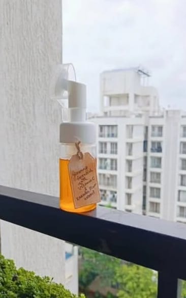 Gentle cleansing face wash bottle