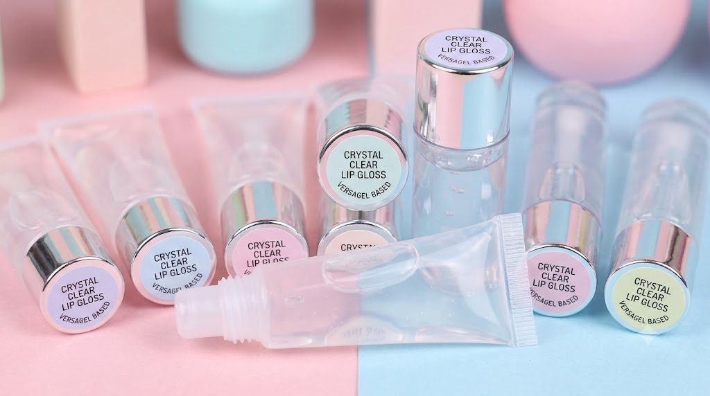 Handmade lip gloss and lip balm from the Lip Gloss & Lip Balm Formulation Masterclass